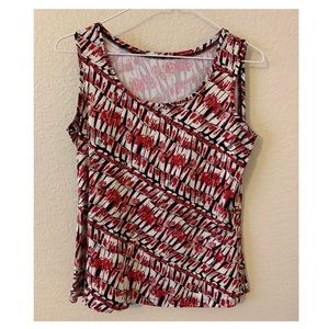 Patterned business tank top